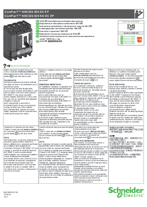 的映像 ComPacT NSX250-500 DC EP, ComPacT NSX320-630 NA DC EP - 1500 Vdc 断路器和隔离开关 - 说明页