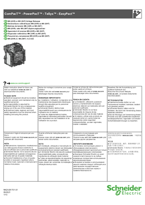 Image of MN (UVR) or MX (SHT) Voltage Releases - Instruction Sheet