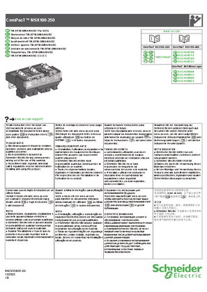 Image de ComPacT NSX100-250 - Déclencheur TM-D/TM-G/MA/NA/DC - Notice de montage