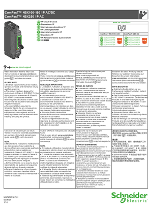 的映像 ComPacT NSX100-250 - 1P 断路器 - 说明页