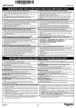 Изображение на TM171ALAN LAN-RS485 ADAPTER, Instruction Sheet