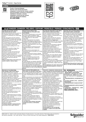 Imagen de Terminal Adapter Hoja de instrucciones
