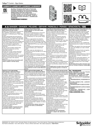Image de Auxiliary Contacts with Push-in Terminals Notice de montage