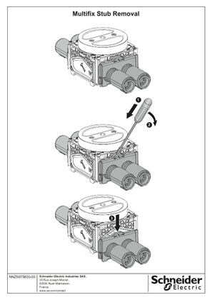 Εικόνα του Multifix stub installation