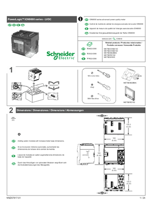 的映像 PowerLogic ION9000系列-LVDC安装指南