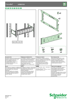 Image de PrismaSeT - NSX_MOUNTING PLATE - Notice de montage