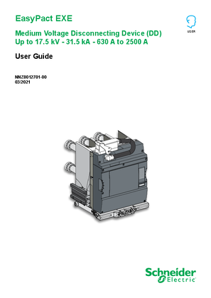 Image of User Guide for EasyPact EXE Medium Voltage Disconnecting Device (DD)