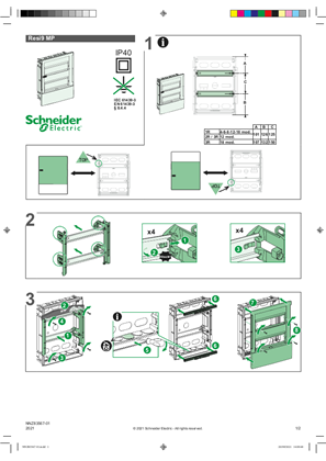 Image de Resi9 MP - Flush -Mounting enclosure and door - Instruction Sheet