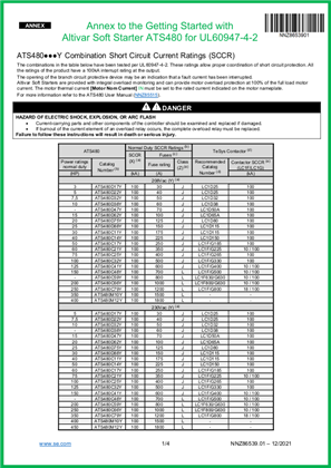 Image of ATS480 getting started annex for UL60947-4-2