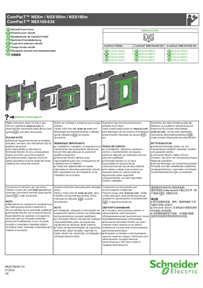 Image of ComPacT NSXm-ComPacT NSX - Retrofit Front Cover - Instruction Sheet