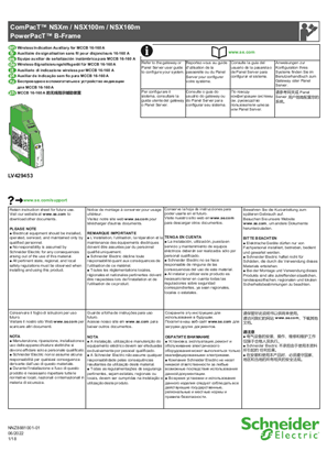 Image de Auxiliaire de signalisation sans fil pour disjoncteurs 16-160 A - Notice de montage