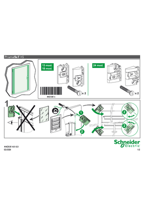 Εικόνα του Door PrismaSeT XS Installation sheet