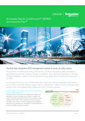 Image of Schneider Electric EcoStruxure DERMS and AutoGrid Flex