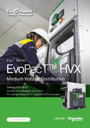 Image de Catalogue_The next generation of digital MV Circuit Breaker EvoPacT HVX