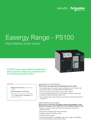PS100 technical leaflet