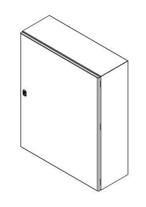 的映像 PanelSeT S3D - H1000xW800xD300+chassis - 3D CAD