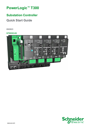 的映像 PowerLogic T300 Quick start