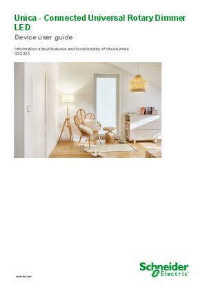 Slika linije Unica Connected Universal Rotary Dimmer LED – Device user guide (Wiser Home)