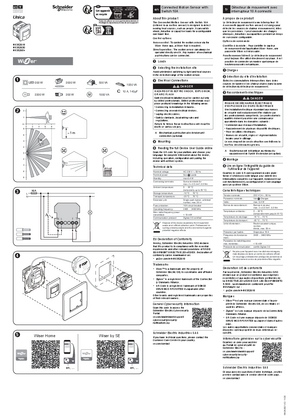 Image de Unica Détecteur de mouvement avec interrupteur 10 A connecté - Ohjetaulukko