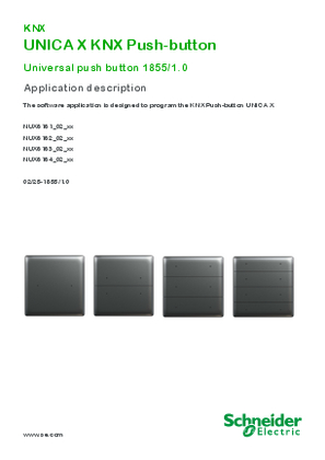 Image of Unica X KNX push-button-Application description