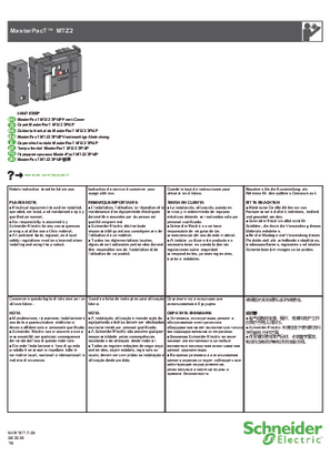 Εικόνα του MasterPacT MTZ2 - 3P/4P Front Cover - Instruction Sheet