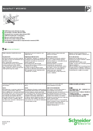 Image de MasterPacT MTZ2/MTZ3-VSPD Verrouillage en position débroché - Notice de montage