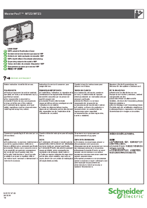Slika linije MasterPacT MTZ2/MTZ3-VBP Lockable Pushbutton Cover - Instruction Sheet