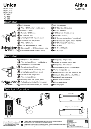 Image of HD15 female, Mini jack 3,5 mm connector