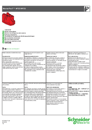 Slika linije MasterPacT MTZ2/MTZ3 - Shutter Locking Block - Instruction Sheet