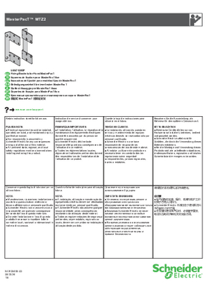 Obraz MasterPacT MTZ2-Fixing Brackets for Fixed MasterPacT - Instruction Sheet
