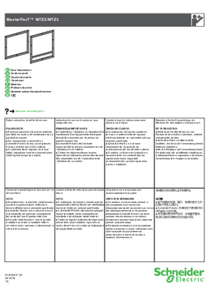 Slika korisnika MasterPacT MTZ2/MTZ3-Door Escutcheon - Instruction Sheet