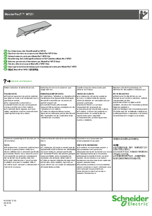 Image de Capot sur chambre de coupure pour MasterPacT MTZ1 fixe - Notice de montage