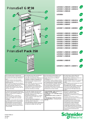 Imagen de PrismaSeT G IP 30 - Floor standing / PrismaSeT Pack 250- Hoja de instrucciones