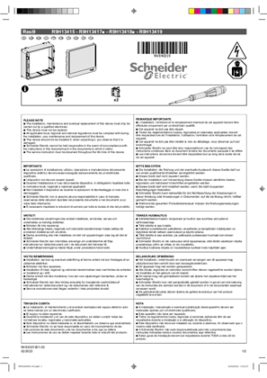Billede af Resi9 - Gruppetavler dør - Instruktion installation