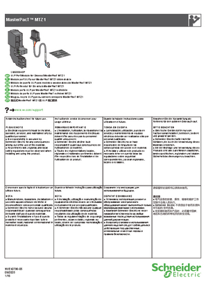Image de Module port ULP pour MasterPacT MTZ1 débrochable - Notice de montage