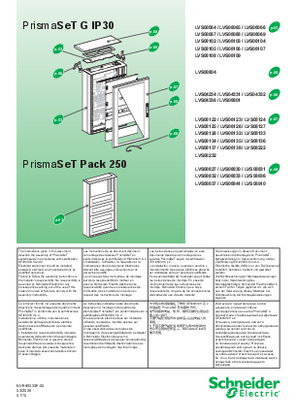 Image de PrismaSeT G IP 30 - Wall mounting / Prisma Pack 250 - Notice de montage