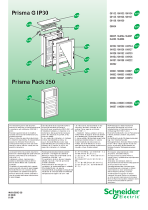 Image of Prisma G IP30 / Prisma Pack 250 - Instruction sheet