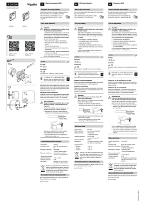 Slika linije New Unica-KNX taster-List sa instrukcijama (SR)