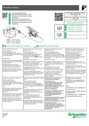 Obraz PowerPacT B-Frame Cable Operating Mechanism Installation Instructions
