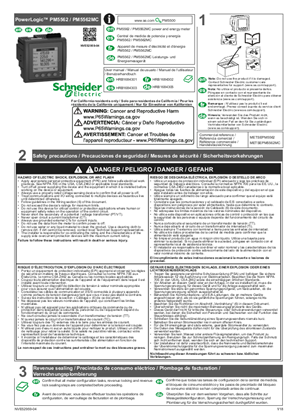 Image of PowerLogic™ PM5562 / PM5562MC - Instruction sheet