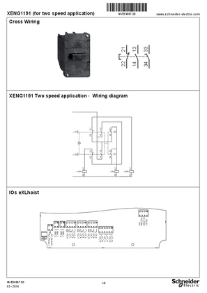 Image of XENG1191 Cross wiring with eXLhoist, Instruction Sheet