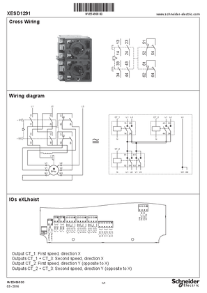 Slika korisnika XESD1291 Cross wiring with eXLhoist, Instruction Sheet