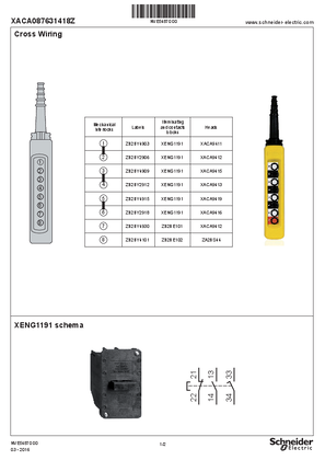 Изображение на eXLhoist direct replacement for XACA087631418Z, Instruction Sheet