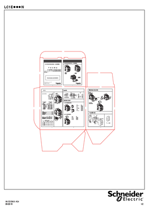 Image of EasyPact LC1E40-65 instruction sheet