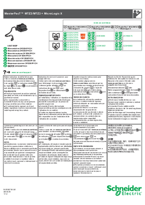 Изображение на MasterPacT MTZ2/MTZ3 + MicroLogic X - Microswitches OF/SDE/PF/CH - Instruction Sheet
