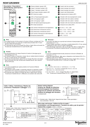 的映像 RENF22R2MMW Zelio Time - NFC Timing Relay, 说明书