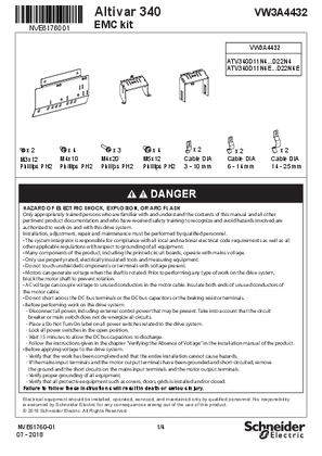 Image of Instruction Sheet - ATV340 EMC kit: VW3A4432