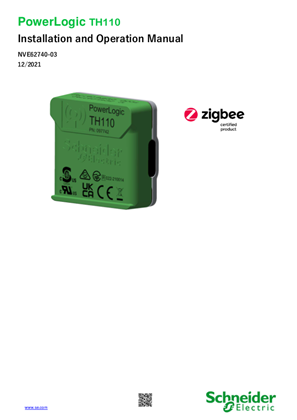 Image of User guide of TH110 in English