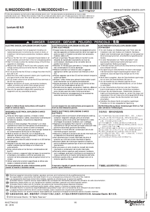 Образ ILM62DDD24B1... / ILM62DDD24D1... Lexium 62 ILD, Instruction Sheet