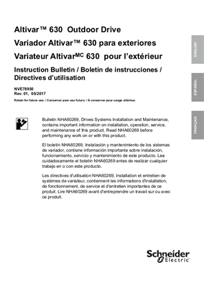 Image of Altivar 630 Outdoor Drives Installation and User Guide